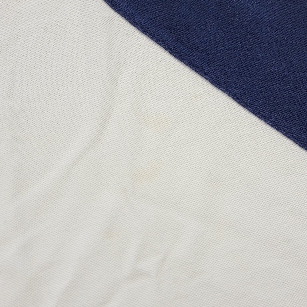 Polo Ralph Lauren Polo Shirt Big Pony Crest Sash Slim Fit White Navy Men's XL - Picture 10 of 11